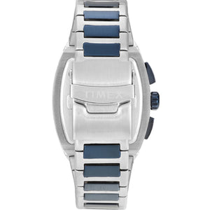 Timex Vector Men Blue Rectangle Chronograph Dial Analog Watch 41.5mm TWEG26202