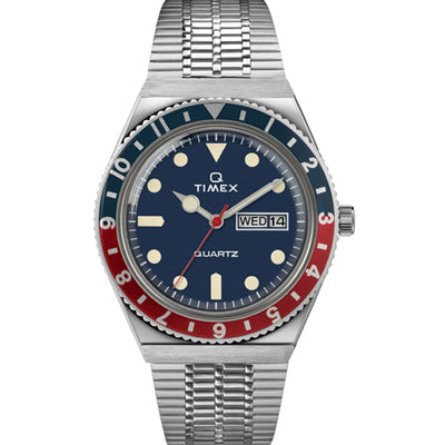 Timex Q Blue Round Dial Analog Men's Watch 38mm TWEG26300