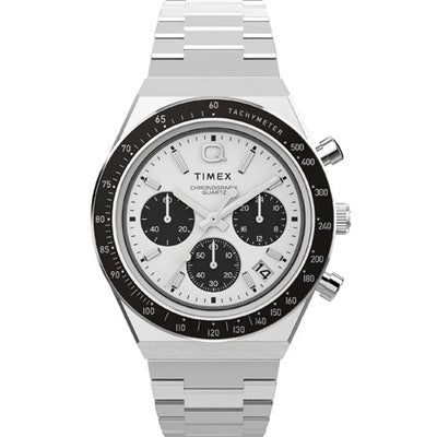 Timex Q White Round Dial Analog Men's Watch 42mm TWEG26400