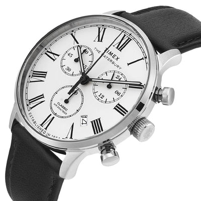 Timex Waterbury White Round Dial Analog Men's Watch 42mm TWEG26600