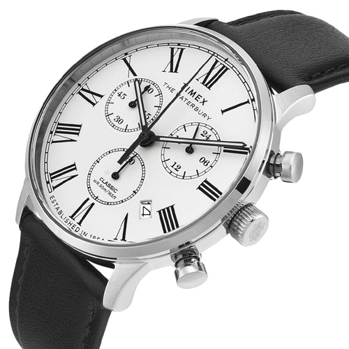 Timex Waterbury White Round Dial Analog Men's Watch 42mm TWEG26600