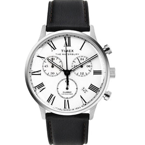 Timex Waterbury White Round Dial Analog Men's Watch 42mm TWEG26600