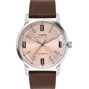 Timex Marlin Pink Round Dial Mechanical Automatic Men's Watch 42mm TWEG26701