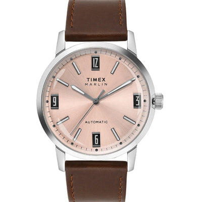 Timex Marlin Pink Round Dial Mechanical Automatic Men's Watch 42mm TWEG26701