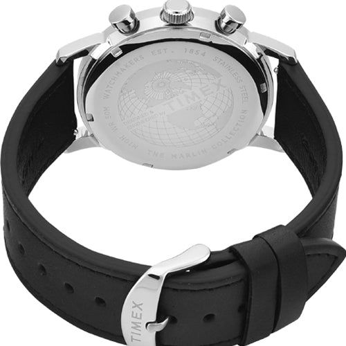 Timex Marlin Silver-Tone Round Dial Analog Men's Watch  42mm TWEG26703