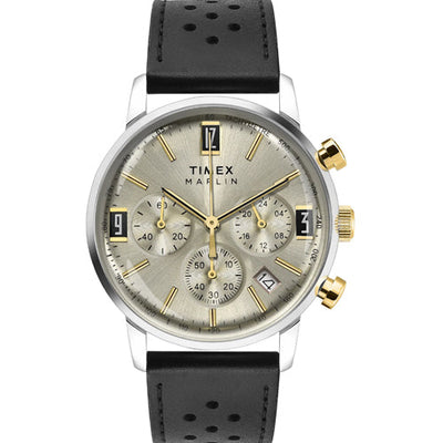 Timex Marlin Beige Round Dial Analog Men's Watch 42mm TWEG26705