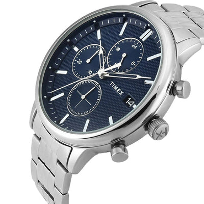 Timex Trend Blue Round Dial Analog Men's Watch 45mm TWEG26903