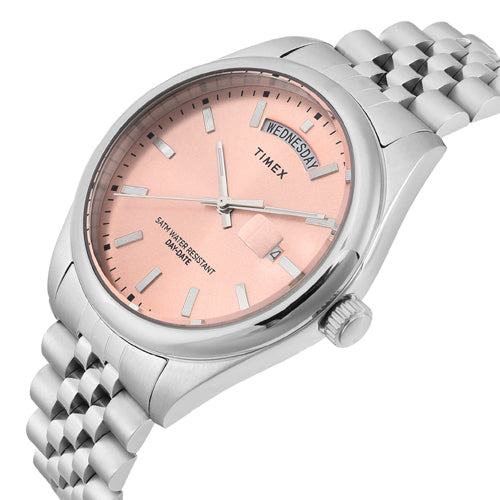 Timex Trend Pink Round Dial Analog Men's Watch 41mm TWEG27101