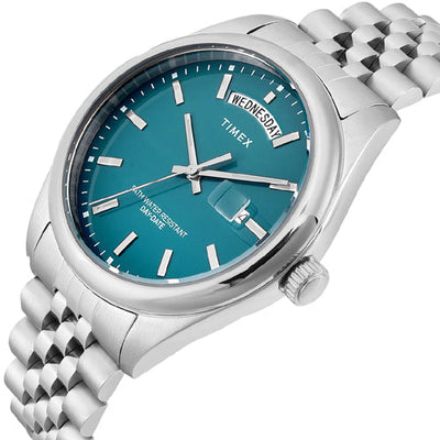 Timex Trend Green Round Dial Analog Men's Watch 41mm TWEG27104
