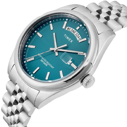 Timex Trend Green Round Dial Analog Men's Watch 41mm TWEG27104