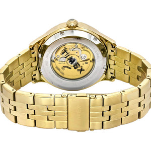 Timex Round Champagne Dial Analog Automatic Men's Watch 44mm TWEG27600