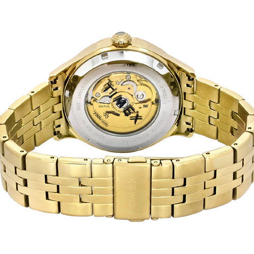 Timex Round Champagne Dial Analog Automatic Men's Watch 44mm TWEG27600