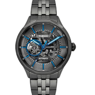 Timex Round Grey Dial Analog Automatic Men's Watch 44mm TWEG27601