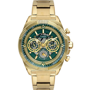 Timex Fashion Round Green Dial Analog Men's Watch 46.75mm TWEG27700
