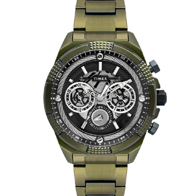 Timex Round Green Dial Analog Men's Watch  46.75mm TWEG27701