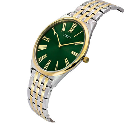 Timex Round Green Dial Analog Men's Watch 40mm TWEG27903