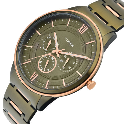 Timex Round Green Dial Analog Men's Watch 42mm TWEG28002