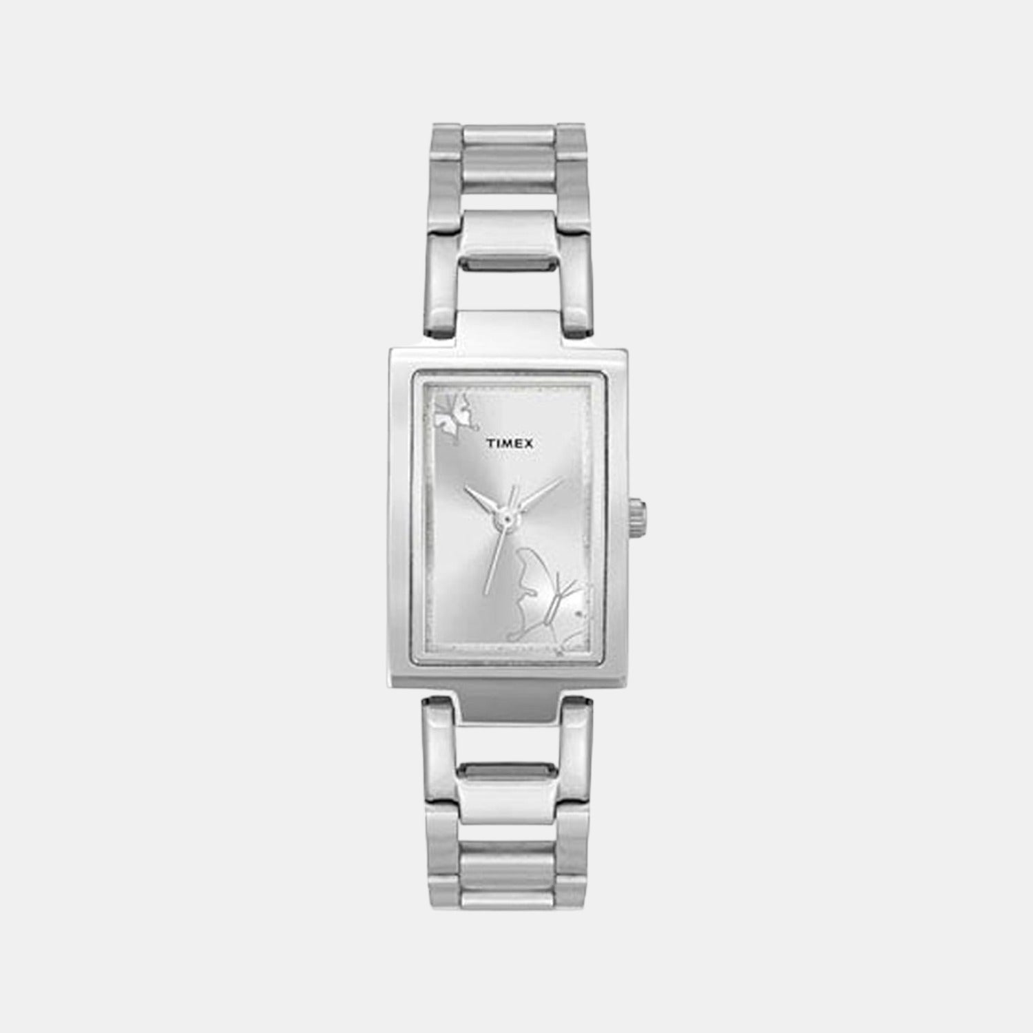 Fashion Women Quartz Silver Dial Analog Stainless Steel Watch TWEL11300