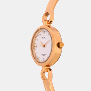 Classics Women Quartz Pink Dial Analog Stainless Steel Watch TWEL11422