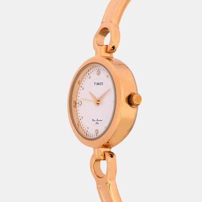 Classics Women Quartz Pink Dial Analog Stainless Steel Watch TWEL11422