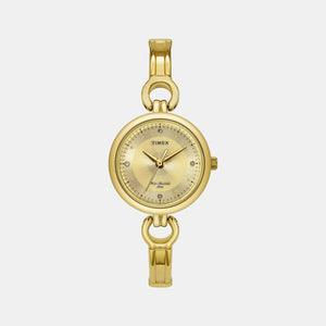 Classics Women Quartz Gold Dial Analog Stainless Steel Watch TWEL11423