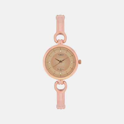 Classics Women Quartz Gold Dial Analog Stainless Steel Watch TWEL11425