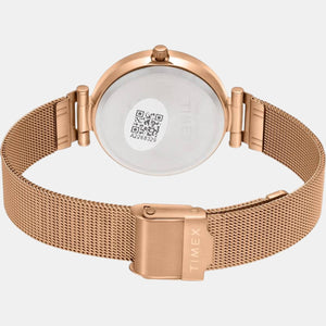 Fashion Women Quartz Blue Dial Analog Stainless Steel Watch TWEL11824