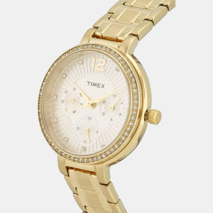 E Class Women Quartz Silver Dial Analog Stainless Steel Watch TWEL11901