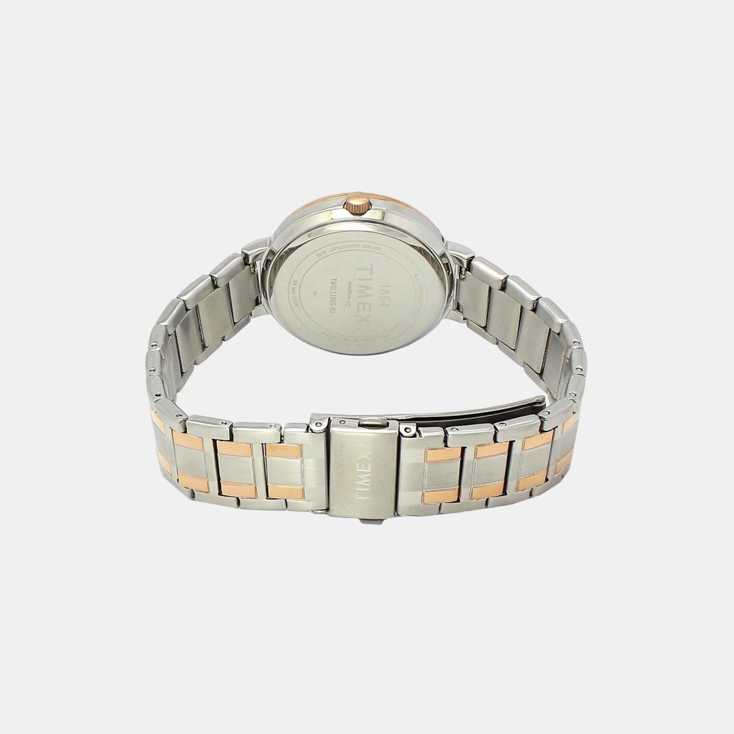 E Class Women Quartz Brown Dial Chronograph Stainless Steel Watch TWEL11905