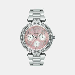 E Class Women Quartz Silver Dial Chronograph Stainless Steel Watch TWEL12002