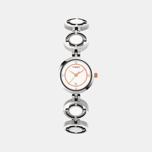 Fria Women Quartz Mother Of Pearl Dial Analog Brass Watch TWEL12203T