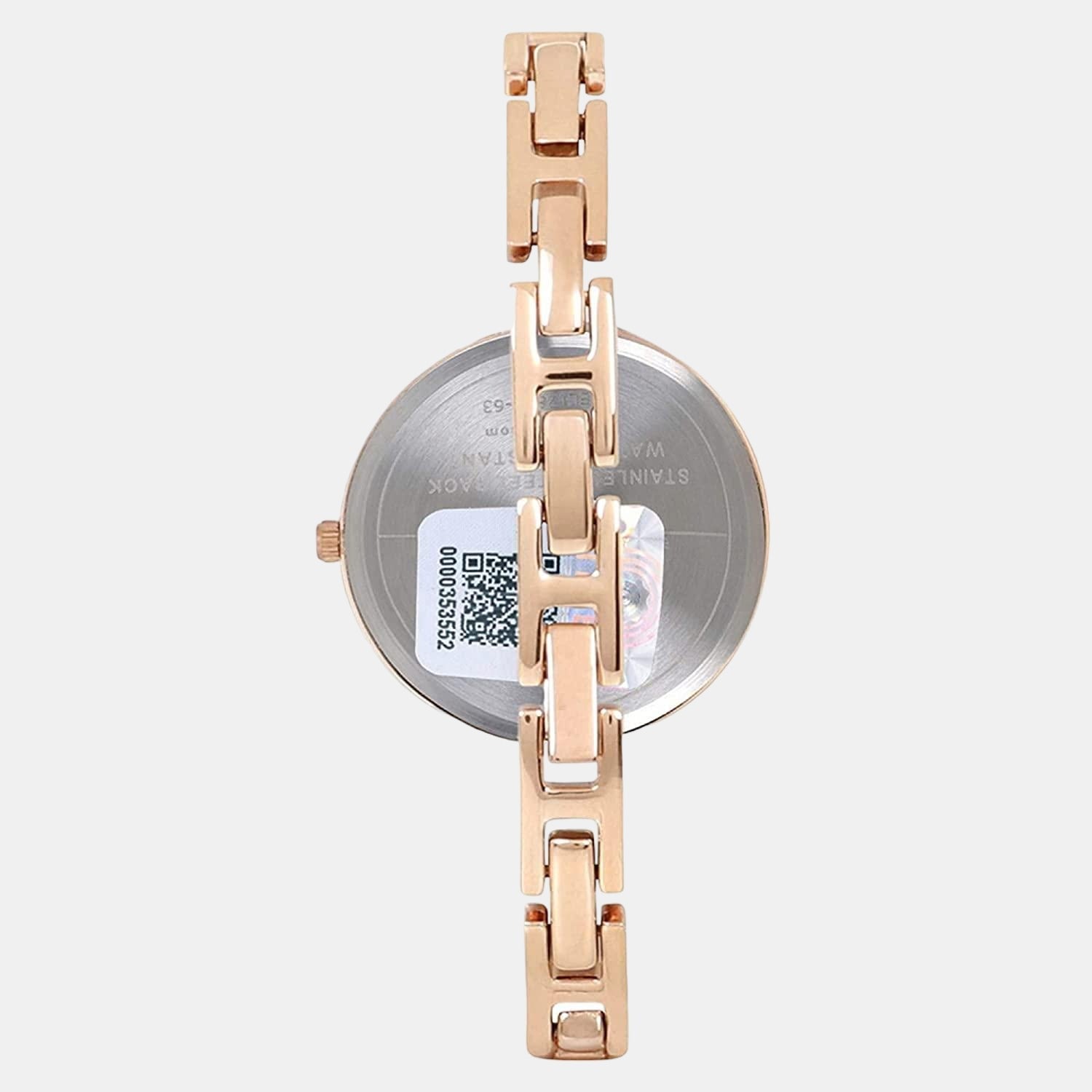 Fashion Women Quartz Black Dial Analog Stainless Steel Watch TWEL12805