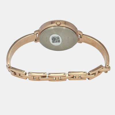 Fashion Women Quartz Silver Dial Analog Brass Watch TWEL12817