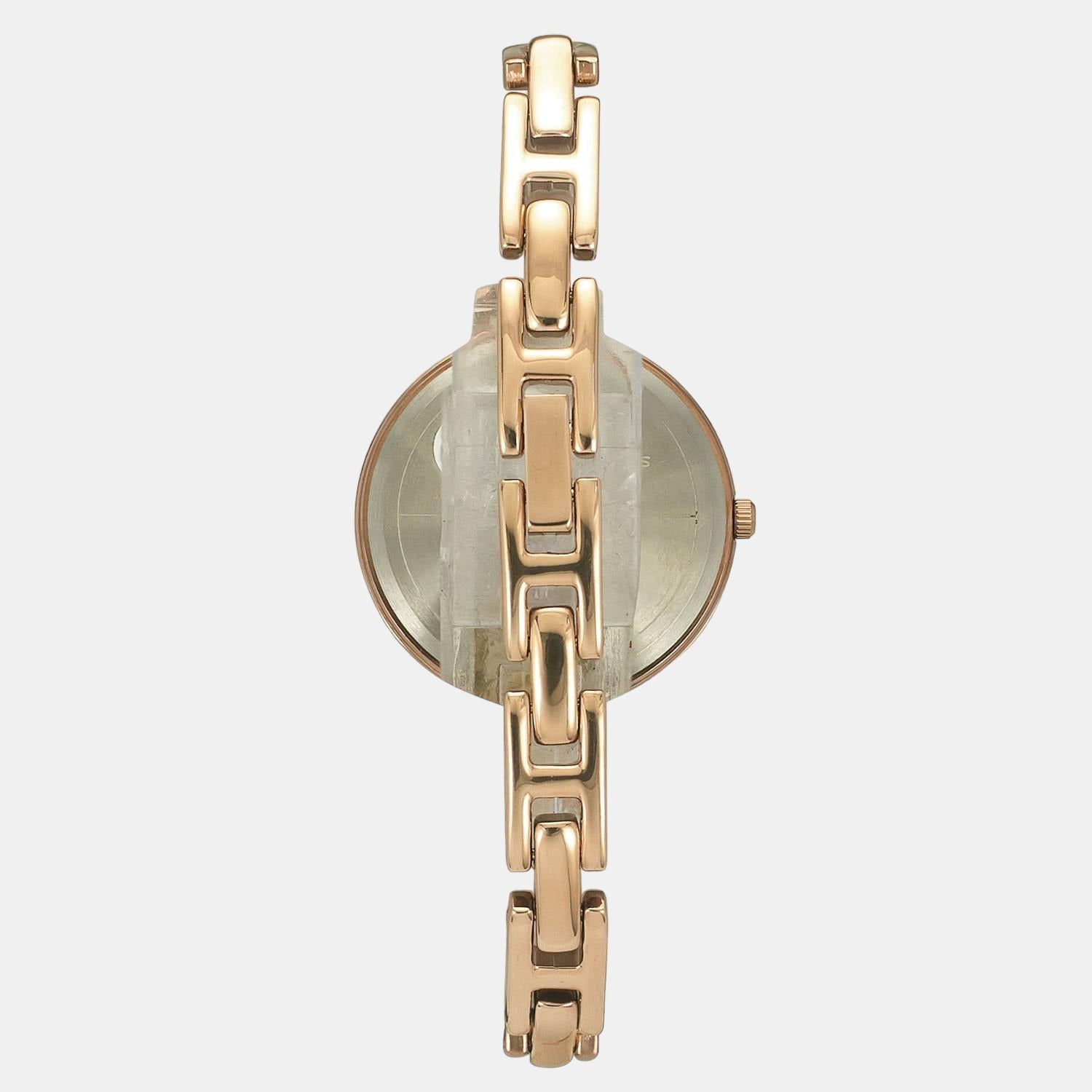 Fashion Women Quartz Silver Dial Analog Brass Watch TWEL12817