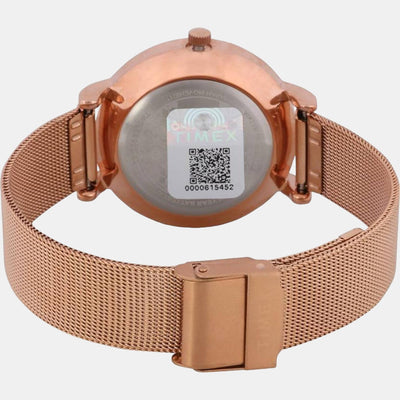 Empera Women Quartz Rose Gold Dial Analog Stainless Steel Watch TWEL12902