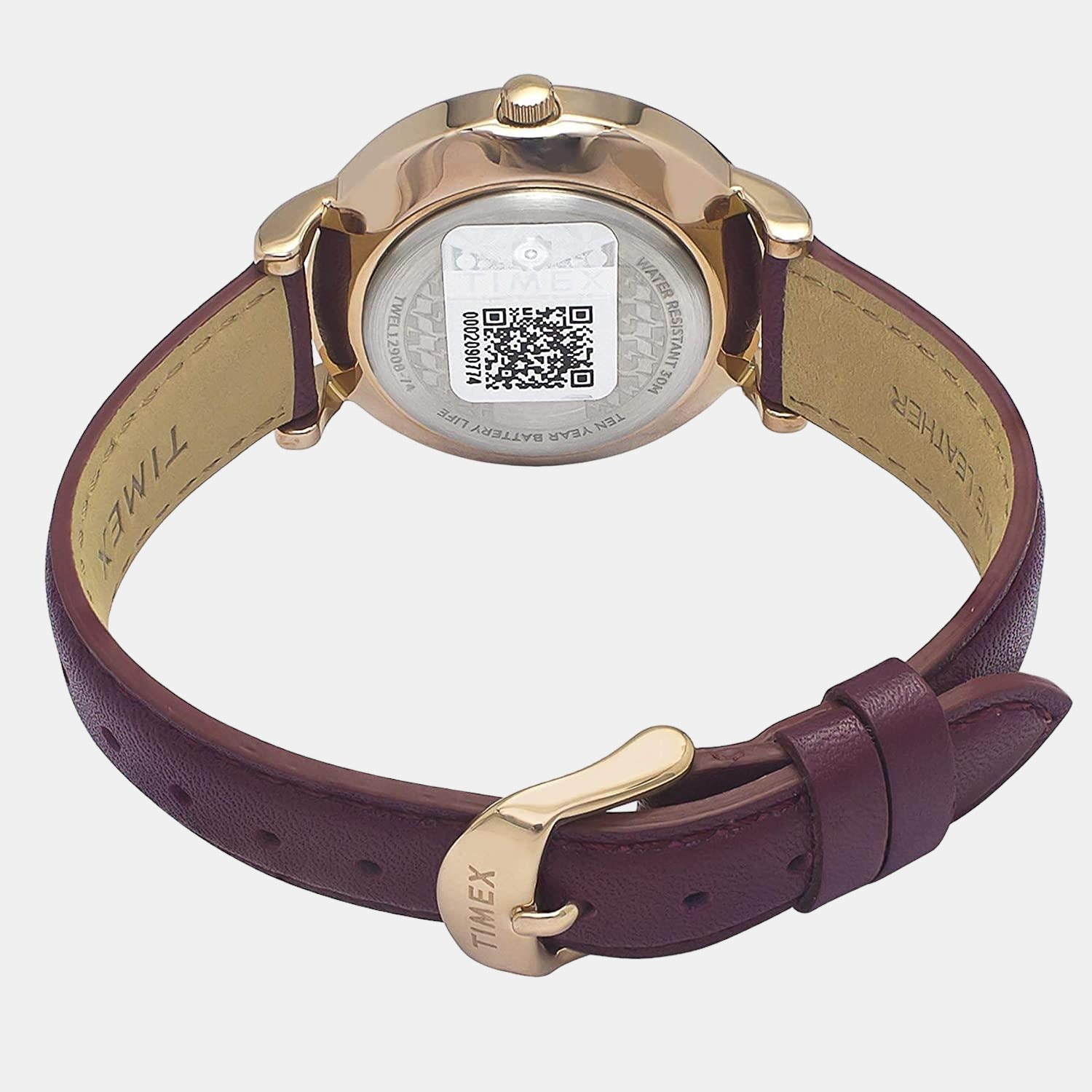 Empera Women Quartz Silver Dial Analog Leather Watch TWEL12908