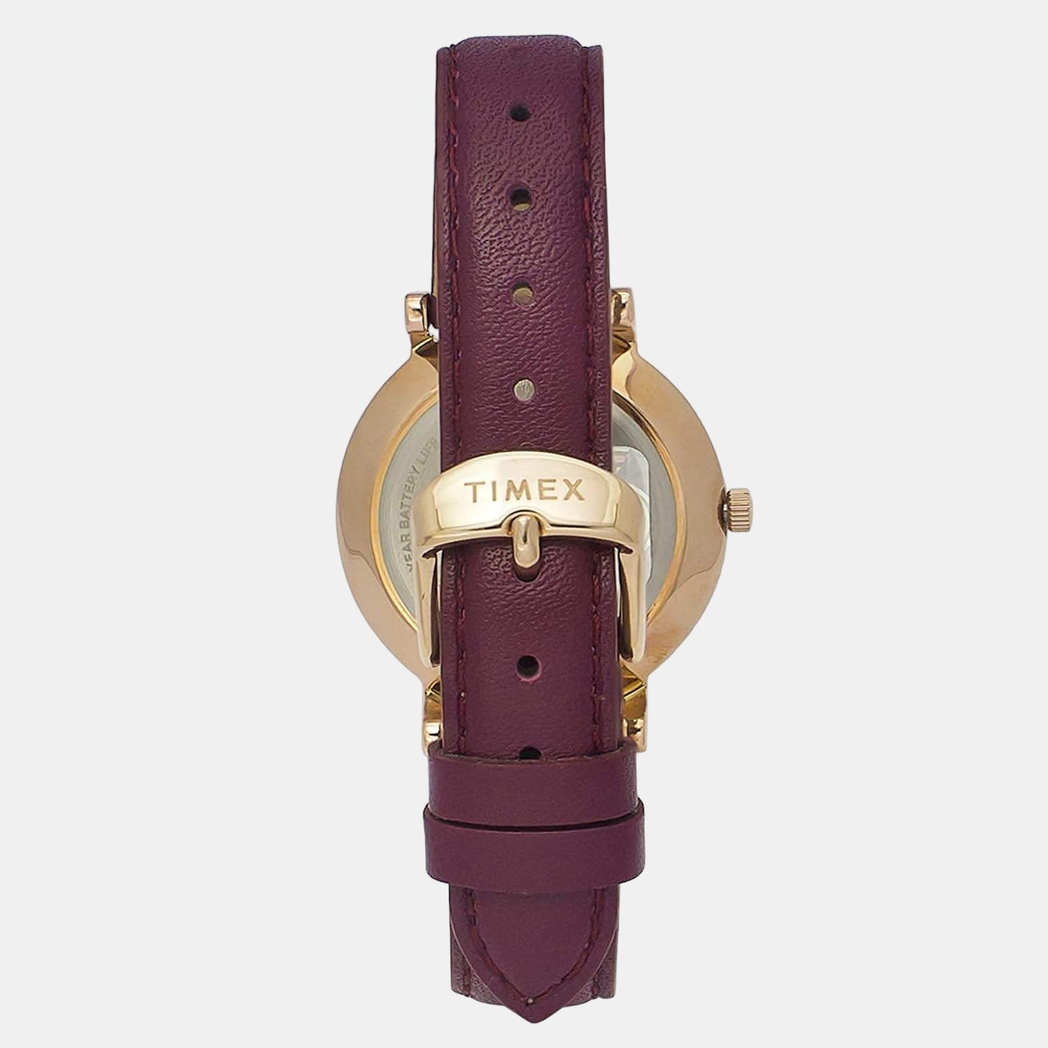 Empera Women Quartz Silver Dial Analog Leather Watch TWEL12908