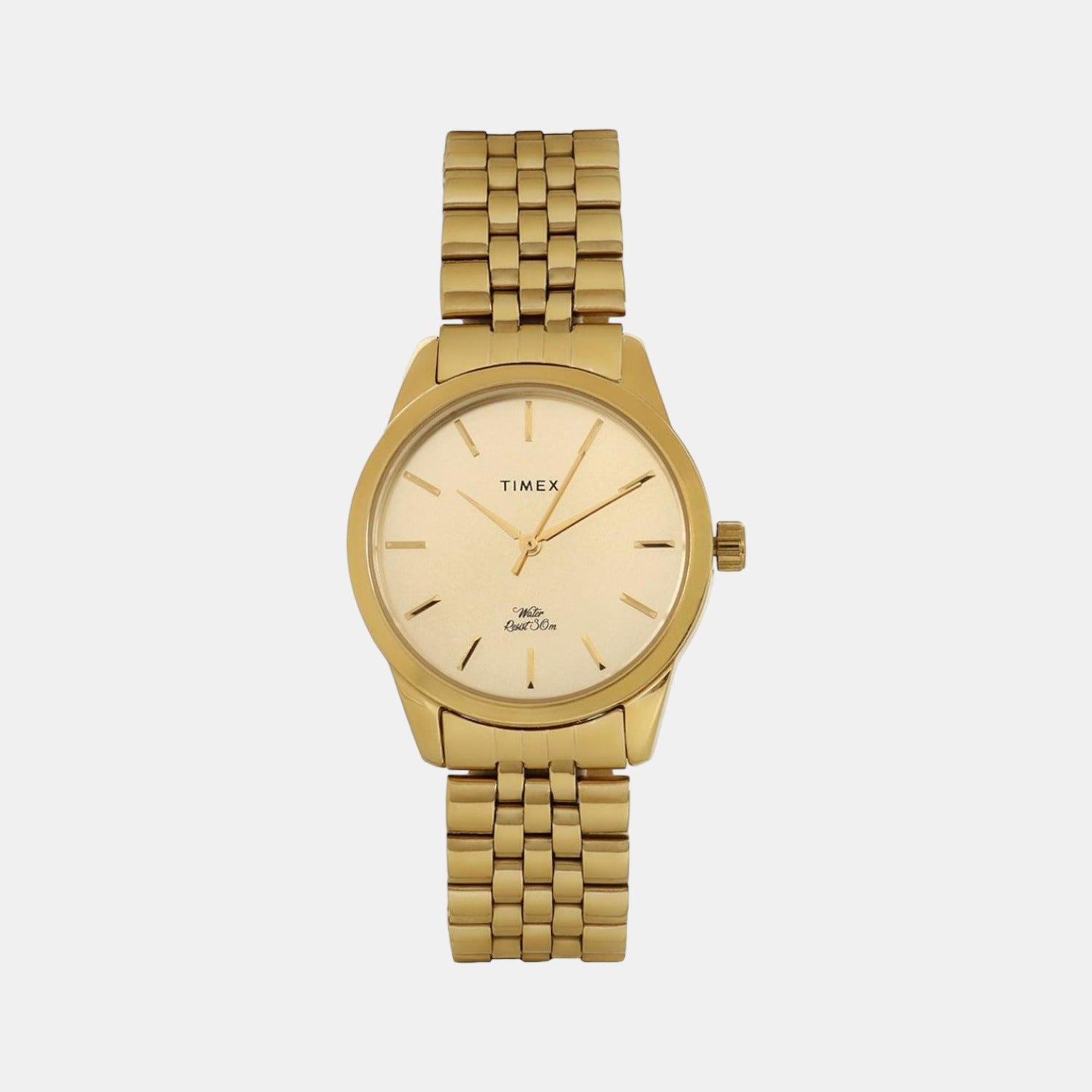 E Class Women Quartz Gold Dial Analog Stainless Steel Watch TWEL13103