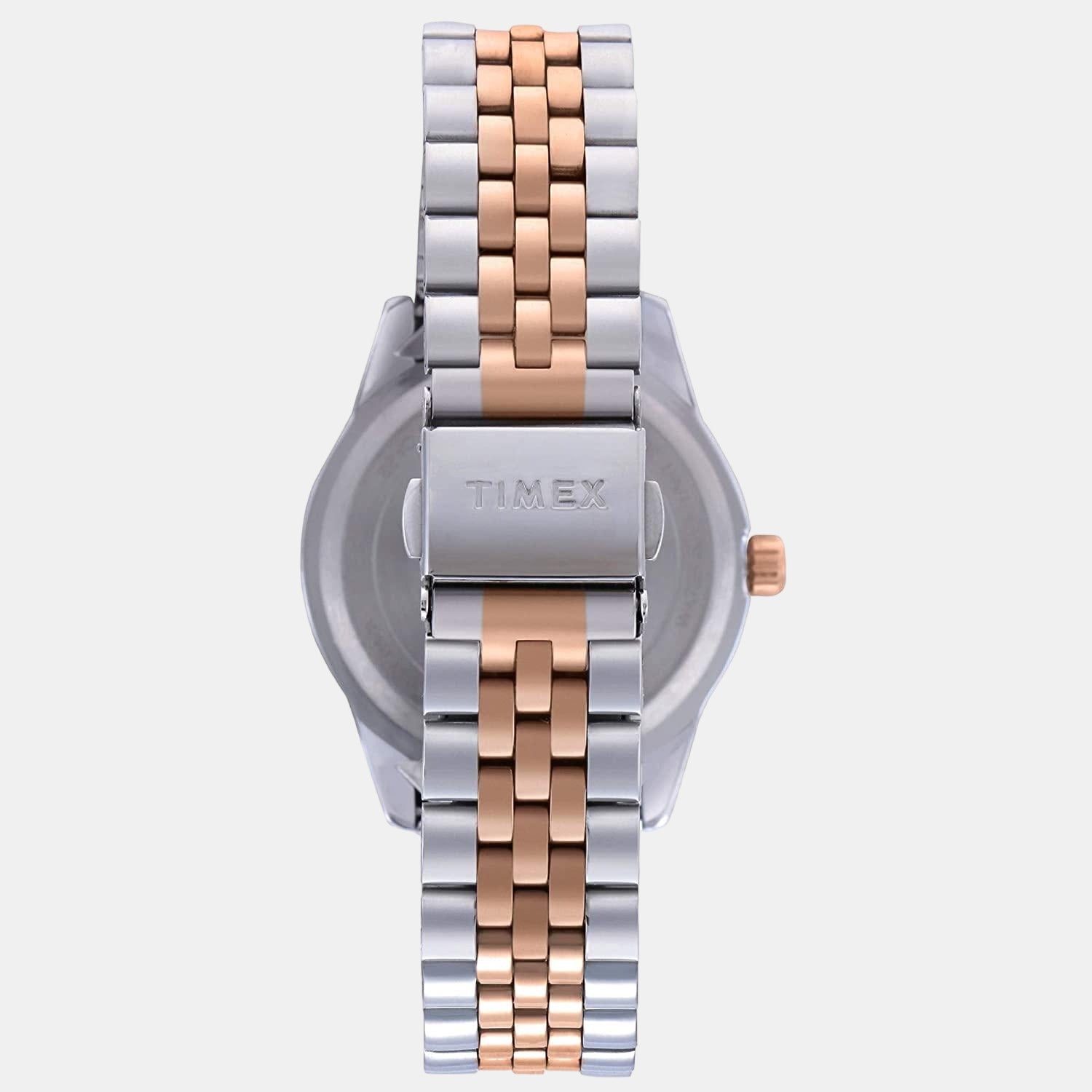 Fashion Women Quartz Rose Gold Dial Analog Stainless Steel Watch TWEL13111