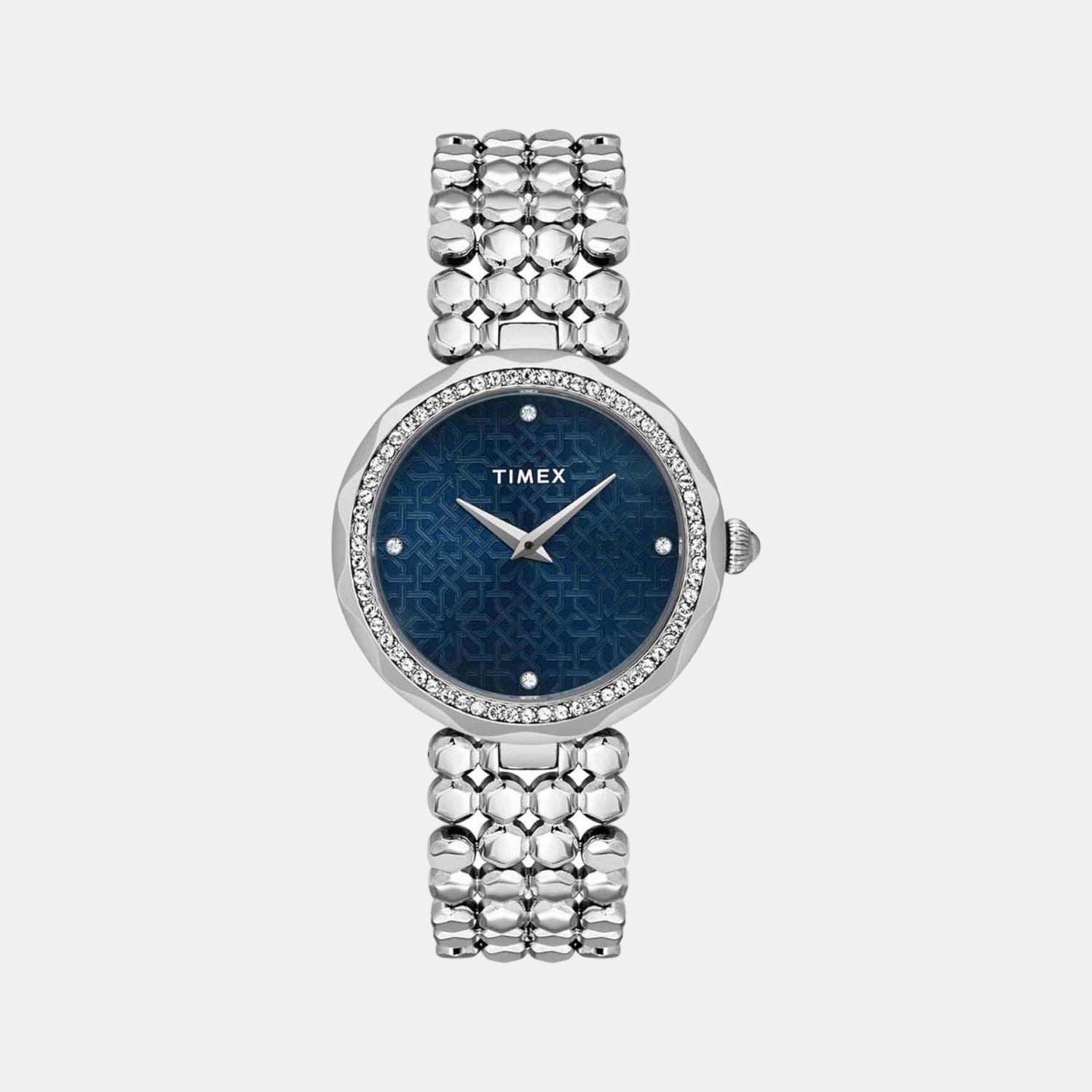 Fria Women Quartz Blue Dial Analog Stainless Steel Watch TWEL13906