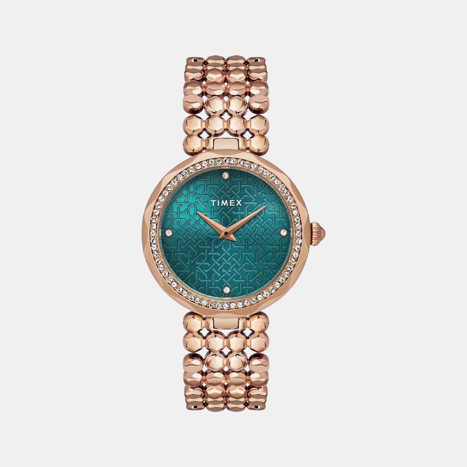 Fria Women Quartz Green Dial Analog Stainless Steel Watch TWEL13907