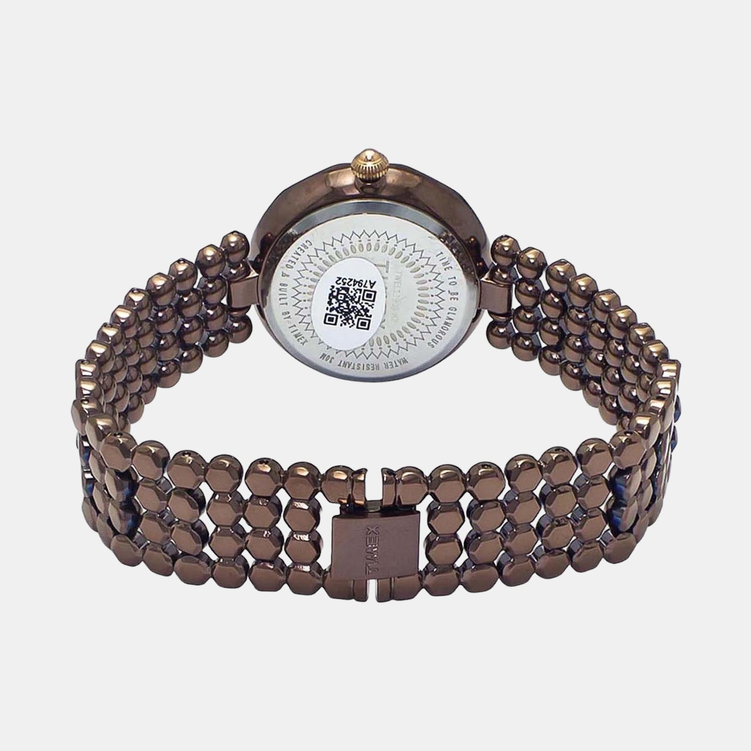 Fria Women Quartz Rose Gold Dial Analog Stainless Steel Watch TWEL13908