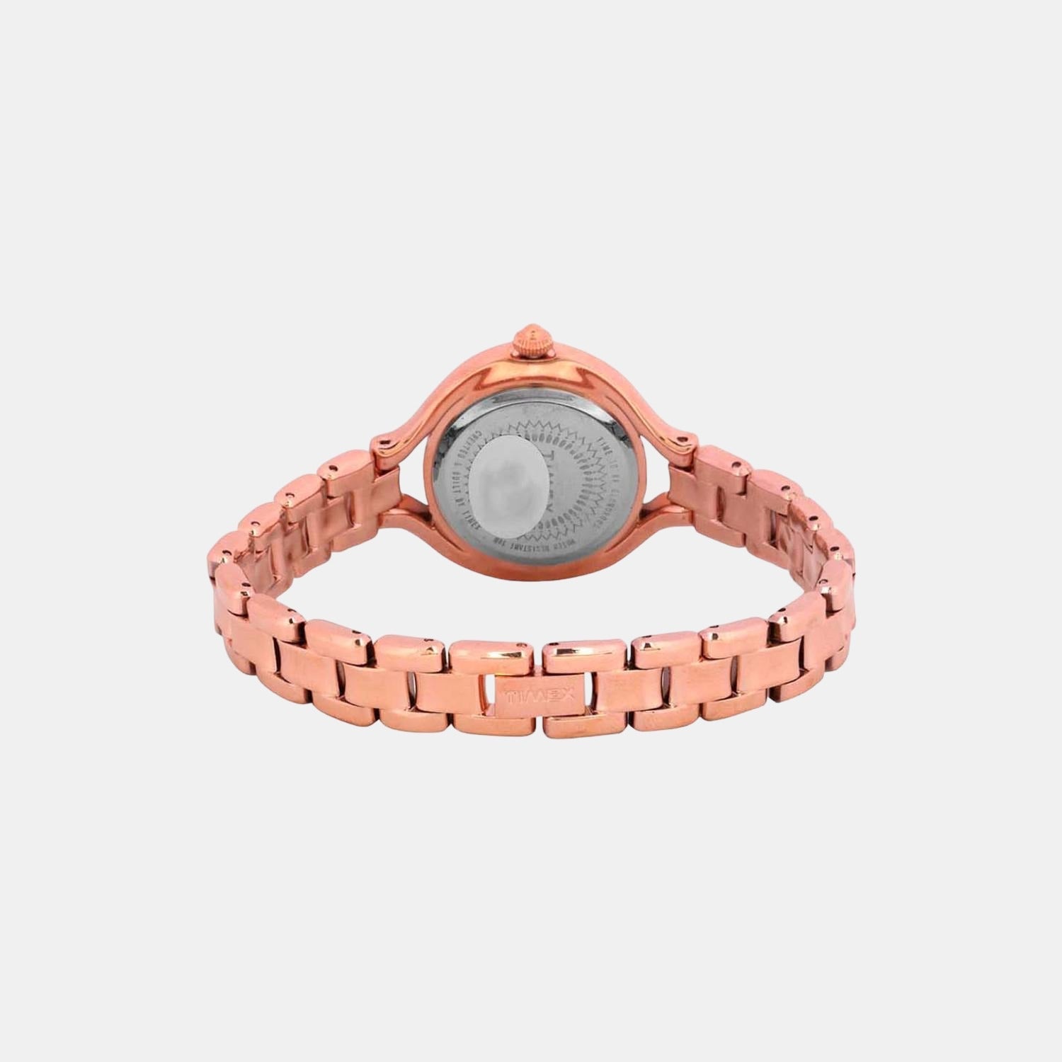 Fria Women Quartz Rose Gold Dial Analog Brass Watch TWEL14006