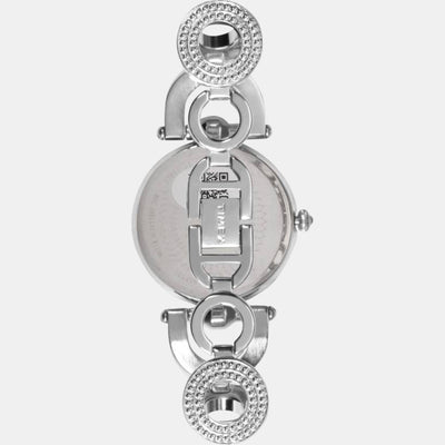 Fria Women Quartz Pink Dial Analog Stainless Steel Watch TWEL14100