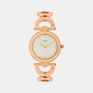Fria Women Quartz Silver Dial Analog Stainless Steel Watch TWEL14101