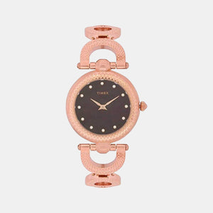 Fria Women Quartz Purple Dial Analog Stainless Steel Watch TWEL14104