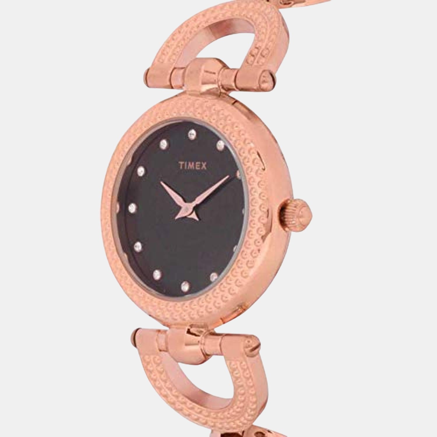 Fria Women Quartz Purple Dial Analog Stainless Steel Watch TWEL14104