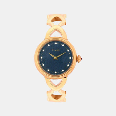 Fria Women Quartz Green Dial Analog Stainless Steel Watch TWEL14200