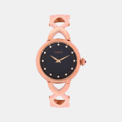 Fria Women Quartz Blue Dial Analog Brass Watch TWEL14203