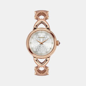 Fria Women Quartz Silver Dial Analog Stainless Steel Watch TWEL14205